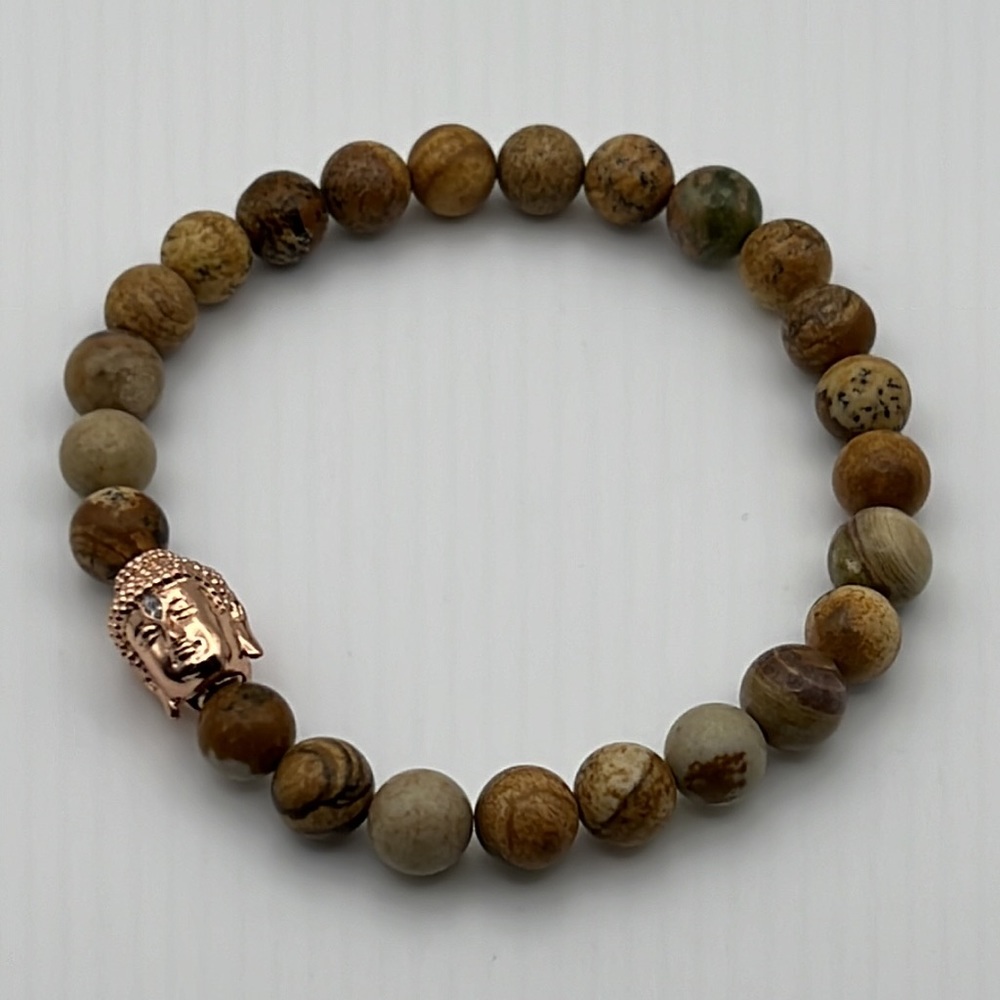 Buddha and Jasper Bracelet